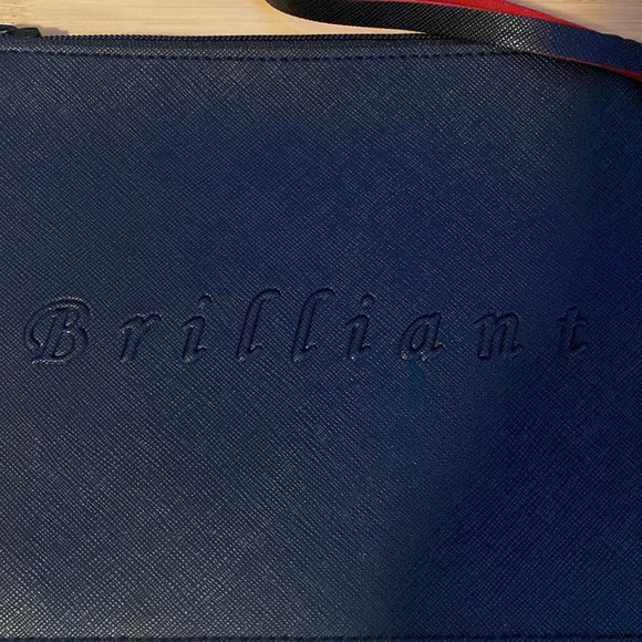 Crabtree & Evelyn Set of 🖤Black🖤”CHEERS” 👜Tote & “BRILLIANT” Wristlet/NWT - Picture 12 of 16